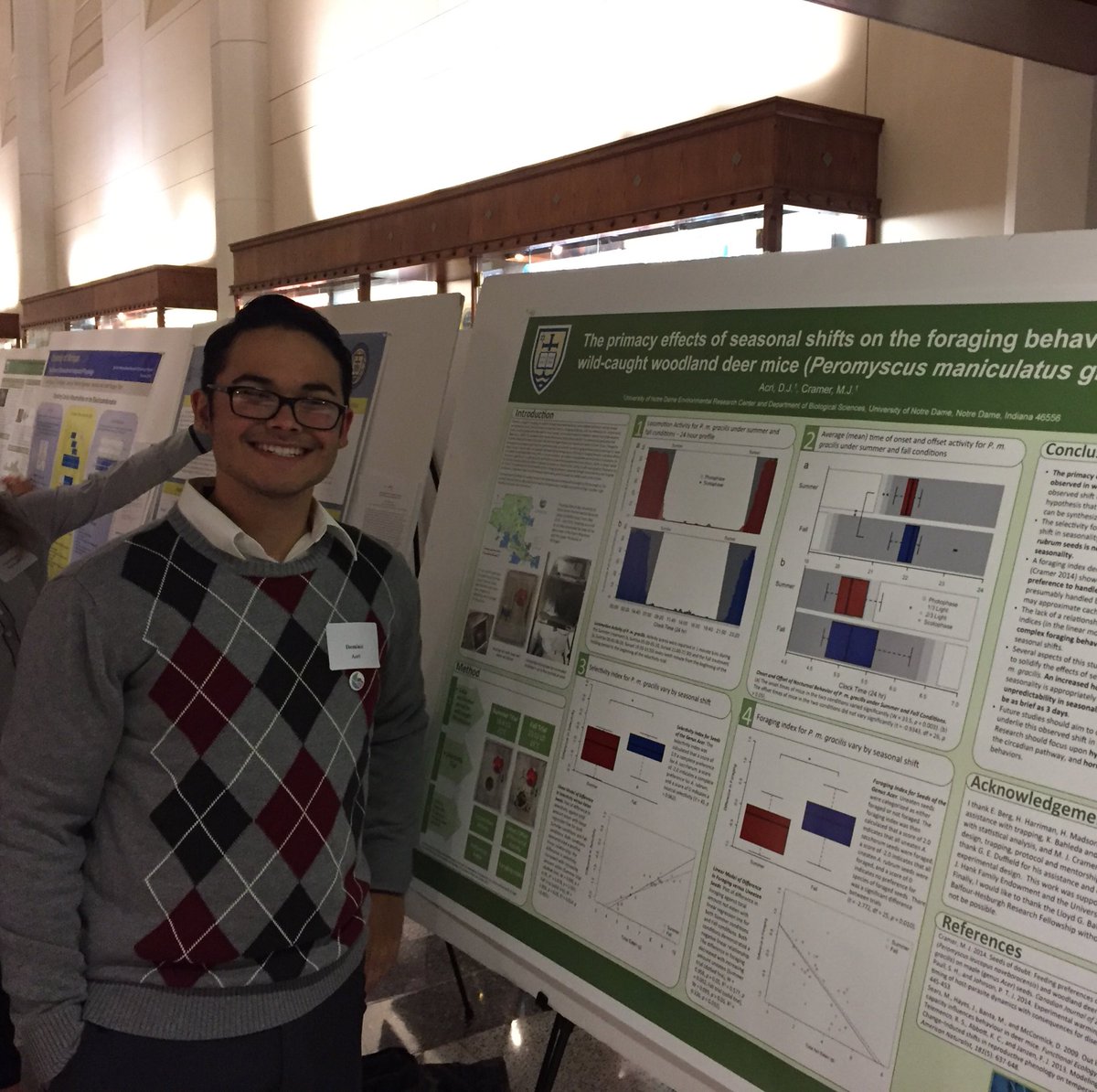 NDFieldEcology's tweet photo. @NDFieldEcology students presenting their #SummerResearch at #FURF sponsored by @NDscience #underc2016 https://t.co/rJbNSp6ZAc