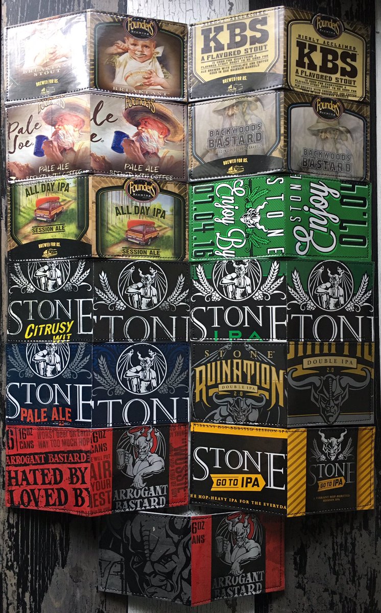 MindysBeerGear's tweet photo. Here's the last of them. #beerwallets from your favorite breweries.
https://t.co/tsw8FXpMsu
#craftbeer #beerwallet #stonebrewing #founders https://t.co/44xriRRqfJ