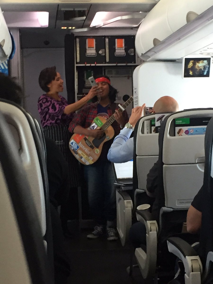 DerekdeBoorder's tweet photo. Thanks @FlyAirNZ and Jayden for a nice impromptu performance on our flight to Auckland https://t.co/vYeBResUo4