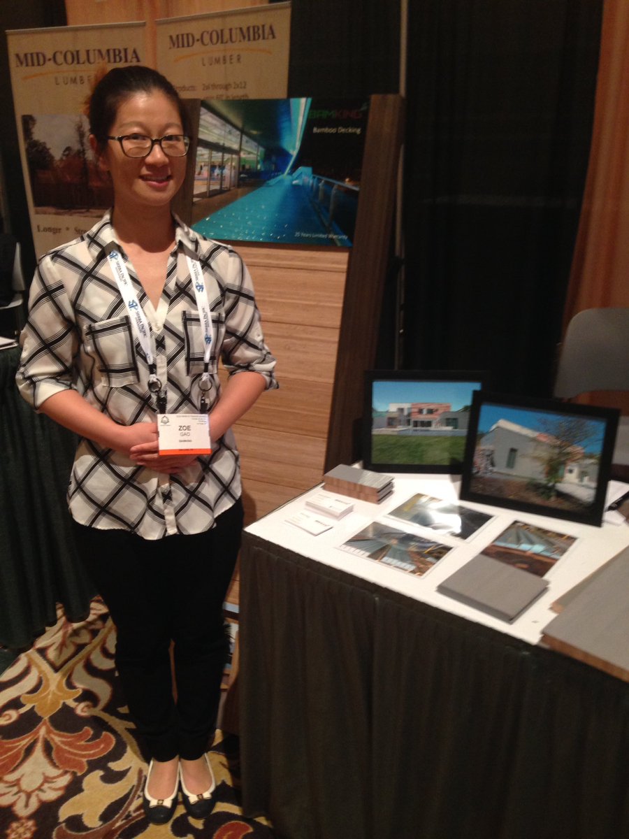 bamkingusa's tweet photo. Thanks everyone for stopping by today to talk about #bamboo lumber and #Sustainability at #traders16 https://t.co/eDtF0fLcg5