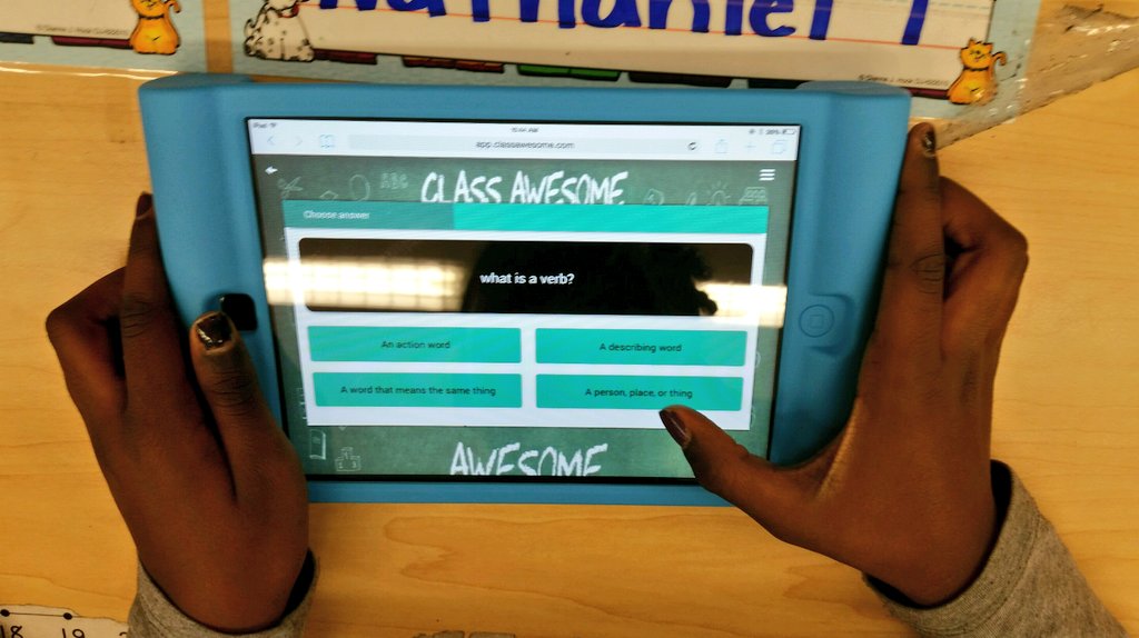 ClassAwesomeApp's tweet image. a little friendly competition today in 2nd grade at jcs #classawesome #edtech