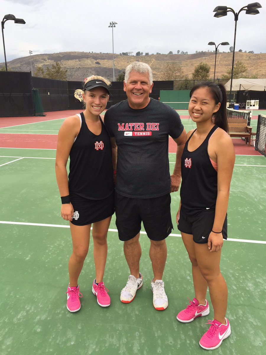 MD_Athletics's tweet photo. Congrats to Coach Mike and doubles partners Kathern Nguyen &amp; Natasha Hill winning the Trinity League Tournament. #mdathletics  🎾 https://t.co/psLEgyFais