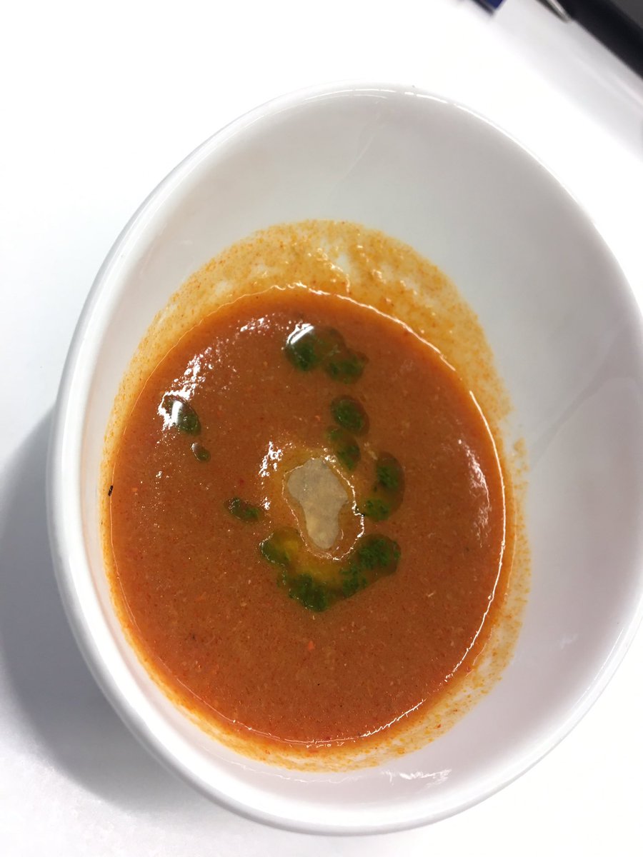 Crema de carabineros con ravioli de Txangurro. @_Bokado 

Sufriendo en #PintxosBlogs #WeekInn