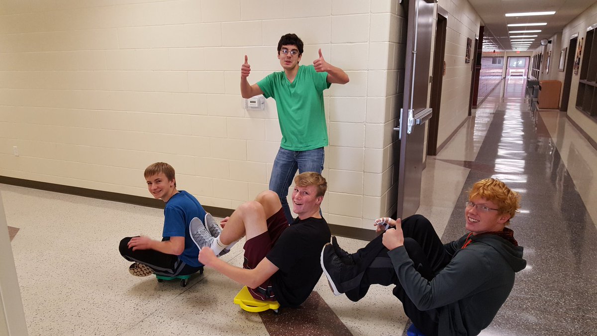 IndeeScience's tweet image. Mr. Shannon's Physics class are creating 3-stage human rockets to examine Newton's Laws!