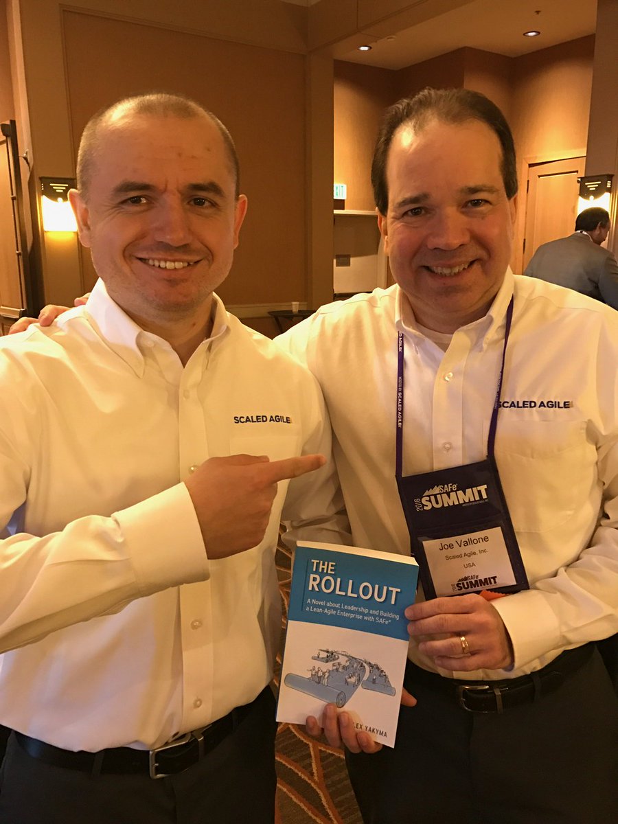 With author, friend, and colleague <a href="/AlexYakyma/">Alex Yakyma</a> with his new book <a href="/ScaledAgile/">Scaled Agile</a> #SAFeSummit amazon.com/dp/0998162906/…