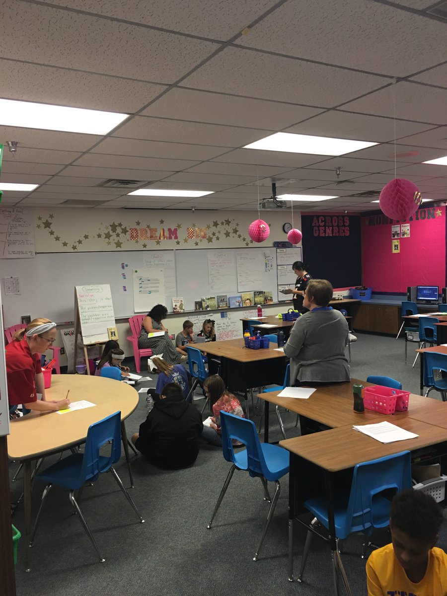 BennettFISD's tweet photo. 5th grade teachers observing in a 4th grade classroom. We can all learn from each other! https://t.co/4S8HVX55Bc