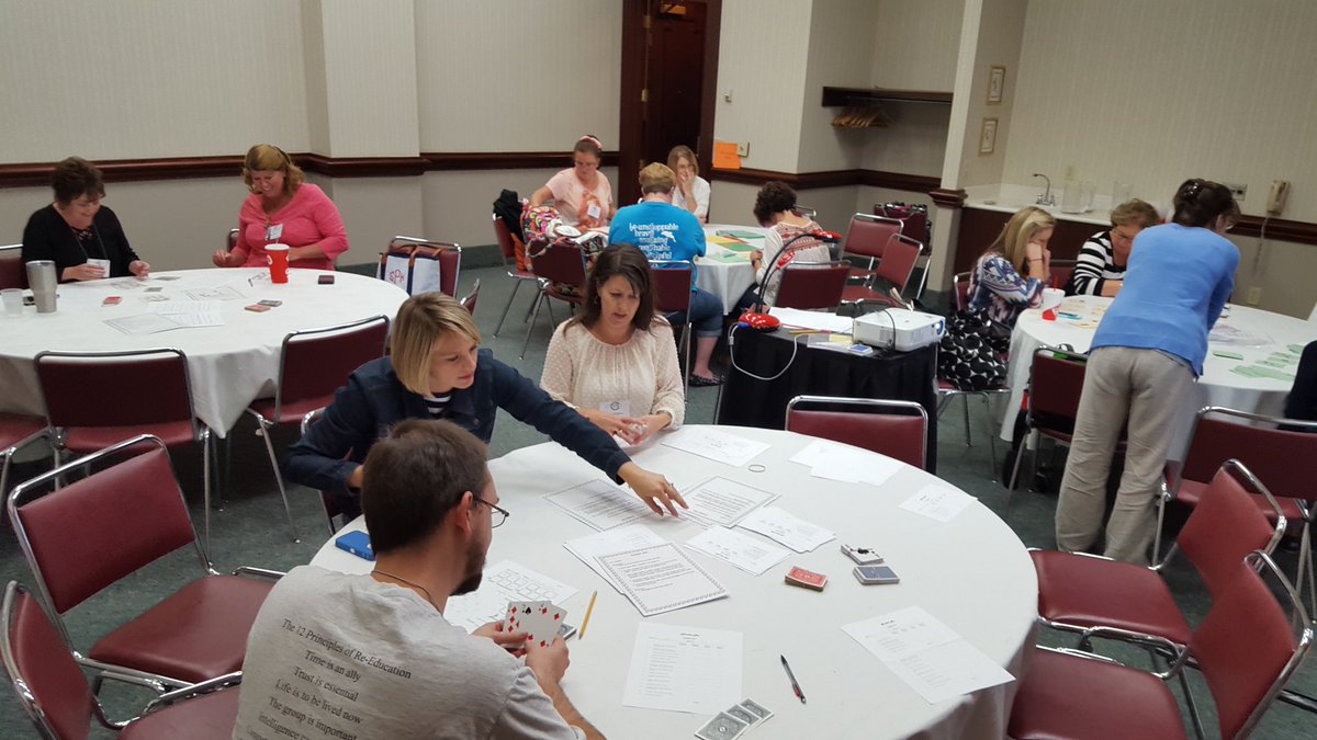 ECUcrystalECU's tweet photo. The differentiation using math games workshop rocked! #ncctm16 @FCSchoolsNC @pmubenga @rhondaschuhler @drstacydstewart https://t.co/ZpQt3sh756