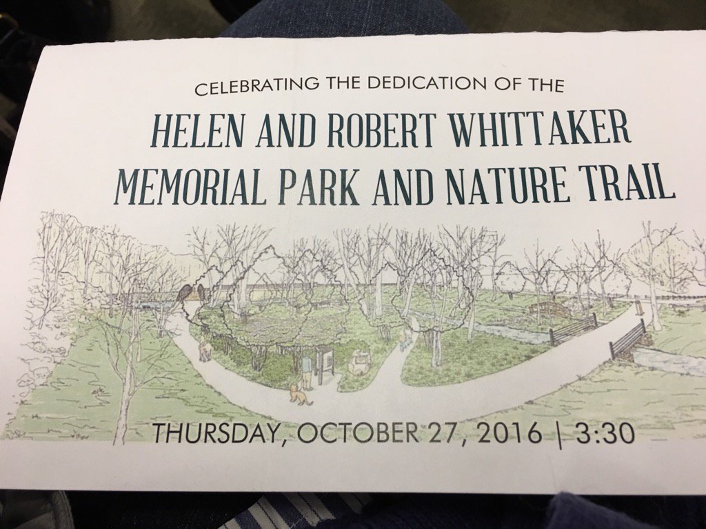rotary7430's tweet photo. Celebrating the dedication of the Helen and Robert Whittaker Memorial Park and Nature Trail thanks to Dick and Peggy! https://t.co/7exHd244uA