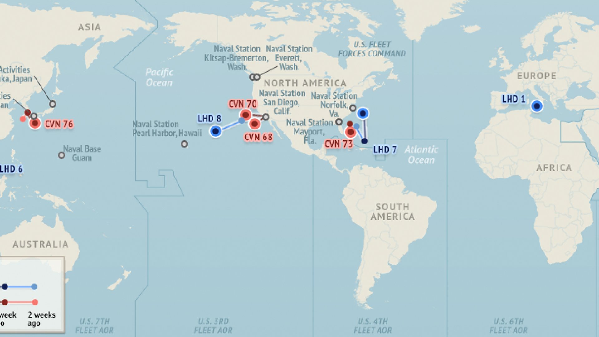 Naval Fleet Map