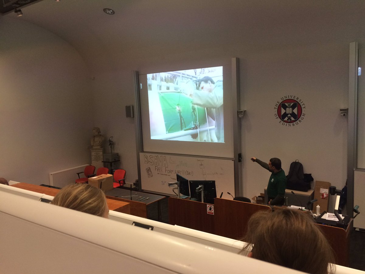 Today we were delighted to have Sotirios Karvountzis give a brilliant talk on bovine endoscopy including laparoscopic LDA survey! #FAVS