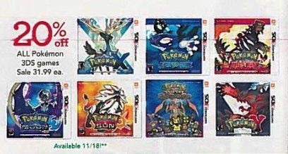 all pokemon games for the 3ds