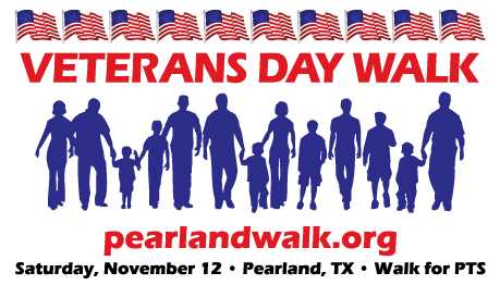 17 days until #PearlandVeteransDayWalk, thanks to sponsor like <a href="/WestsideVetHosp/">WestsideVetHospital</a>. Info and register at PearlandWalk.org.