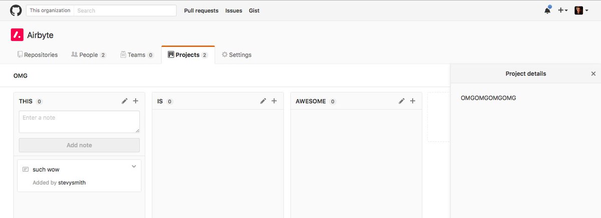 AirbyteUK's tweet image. Well hello GitHub Projects 😍 #github #githubprojects