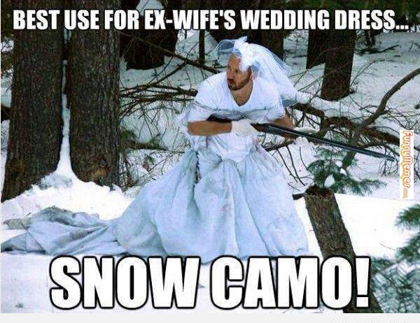 Best use for an ex-wife's wedding dress....