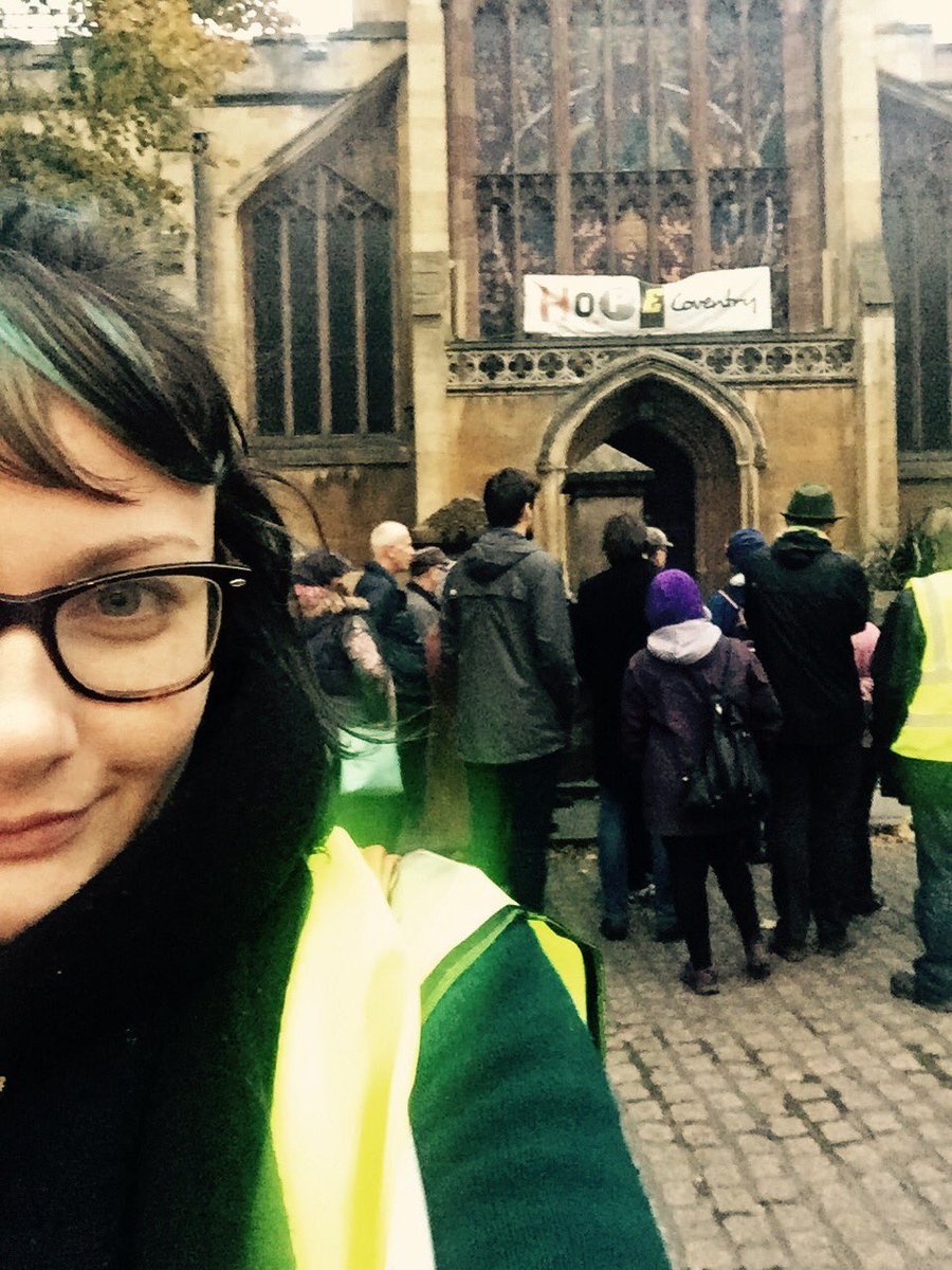 AbigaelFlack's tweet image. Donning a #fetching hi-viz earlier for the #MuseumsatNight tour of Coventry with @CharterhouseCov and @CoventryPriory #safetystyle 💁🏻