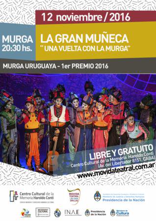 murgalgm's tweet photo. volvemos a #BuenosAires #unavueltaconlamurga en @Movida2Orillas #12Noviembre @CCMHCONTI #gira95años #Argentina https://t.co/Fe1Y4l2kAu