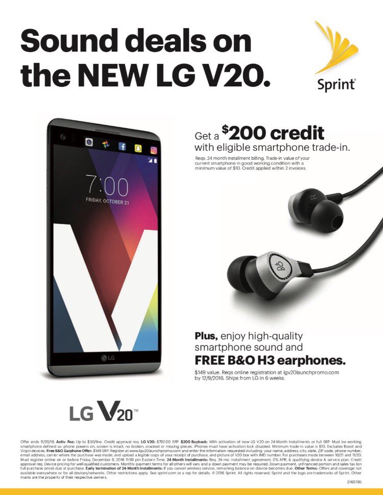 Big launch for the LG V20 this weekend! Come by this Saturday to get yours along with a $200 credit! #sprint #LGV20 <a href="/DannyIsho/">Danny Isho</a> @BernardArabo