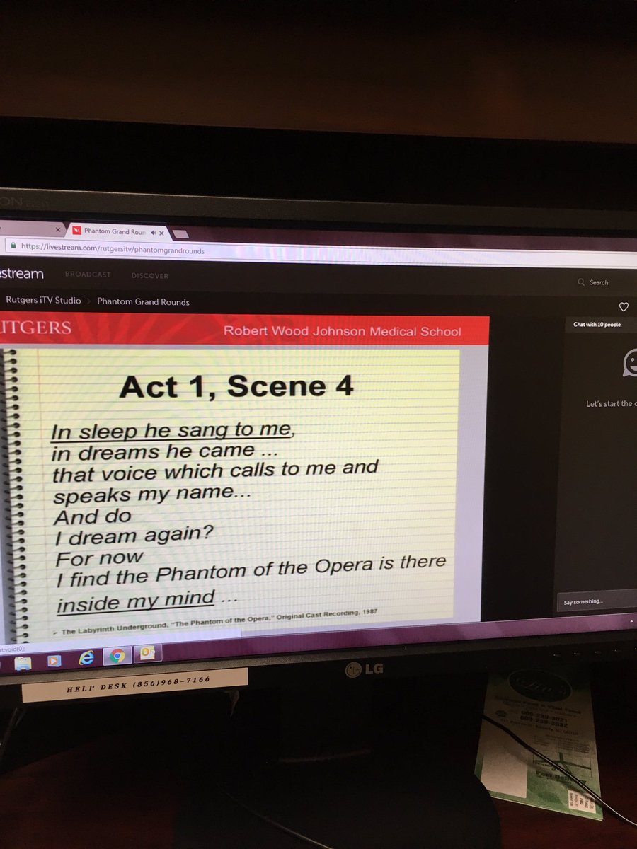 Sec2nd_Opinion's tweet photo. Finishing up at work but tuning in to @atobiamd and @PhantomOpera #PsychInMedia https://t.co/ekGeIhaHGc
