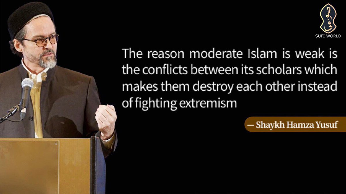 WorldofSufis's tweet photo. The reason moderate Islam is weak is the conflicts between its scholars which makes them destroy each other instead of fighting extremism https://t.co/YpKxd1ex1f