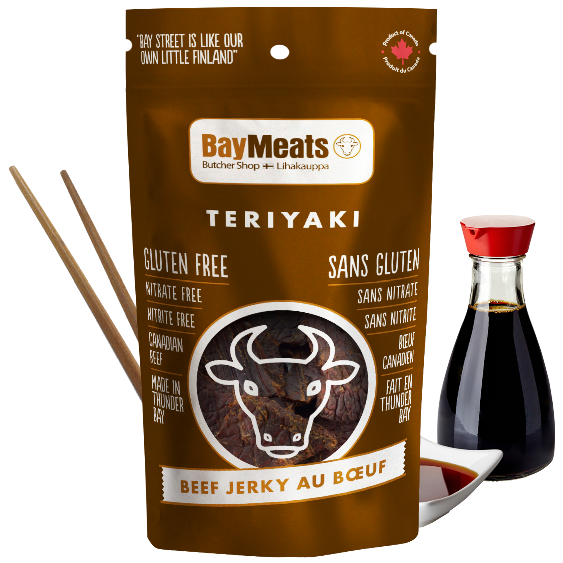 TBsuperiorfoods's tweet photo. Have you tried our Teriyaki Beef Jerky? OMG! Grab yourself a bag! 282 Bay St. #tbay #choosetbayfirst @BayMeatsButcher #Jerky #GlutenFree https://t.co/hzHiLjQ3eM