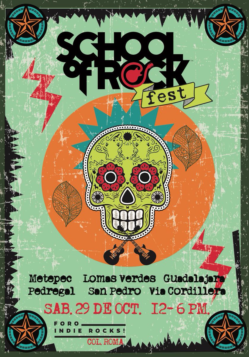 ExpansionRadial's tweet photo. Este sábado 29 el @ForoIndierocks recibe el School of Rock Fest @schoolofrockmx desde las 12:00 PM 
https://t.co/C7orYBolXP https://t.co/DyZFDTwnmD
