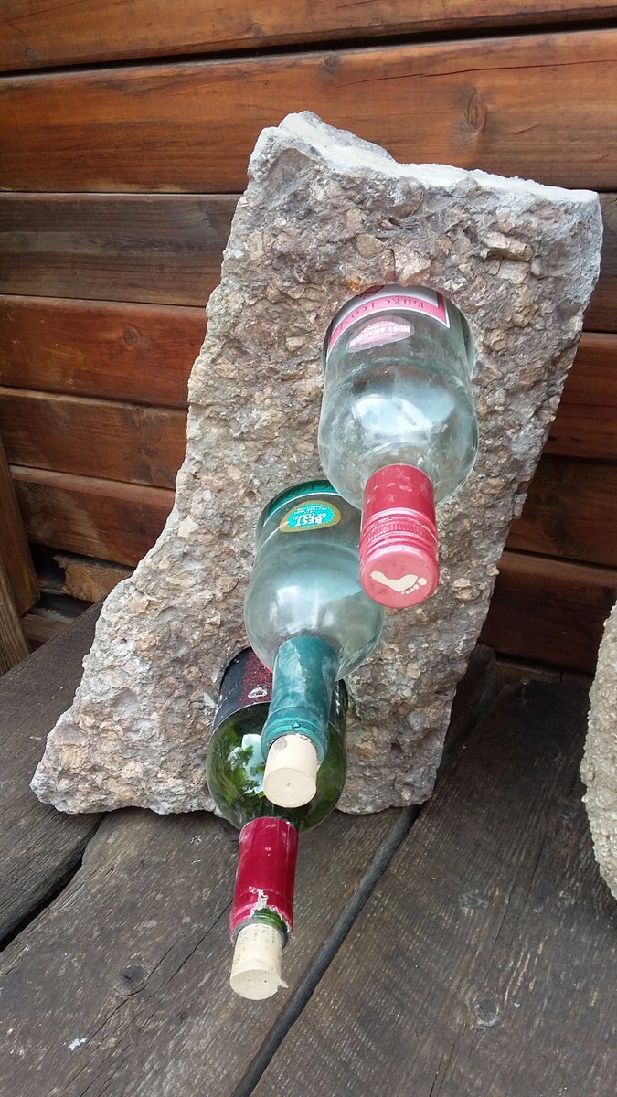 StudioAtgmail's tweet image. We custom make rock wine bottle holders!