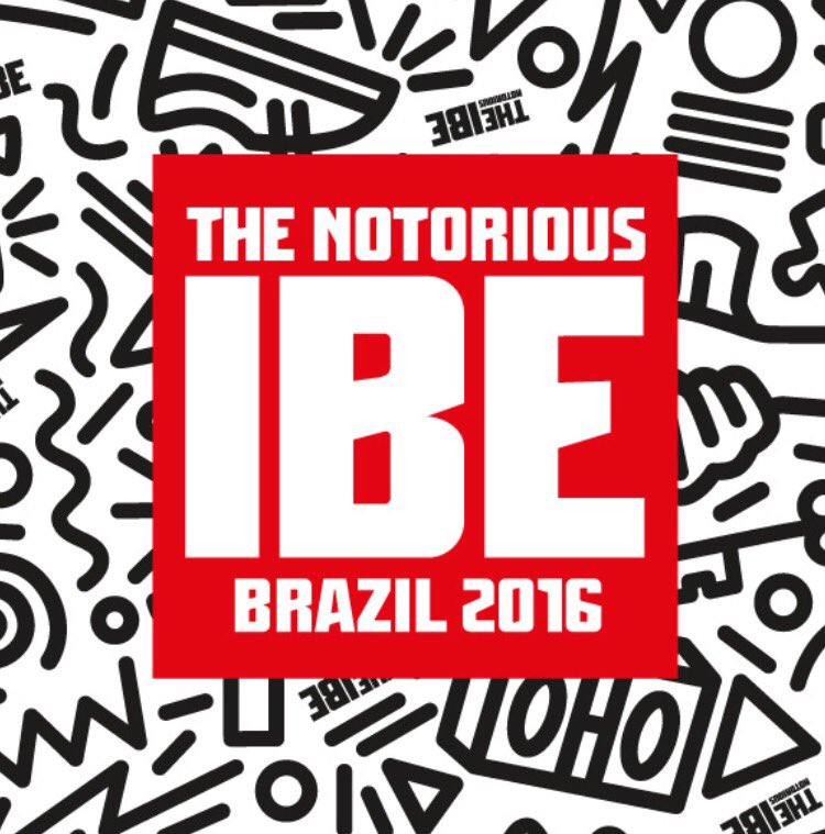 The Notorious IBE is coming to Brazil 11-12-13 November. Sao Paulo let's Go
