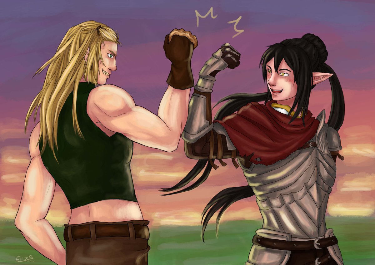 Two awesome...girls....female...something. Best buddies in fiction and real life! Present for <a href="/Amaro_LeBlanc/">Amaro</a>