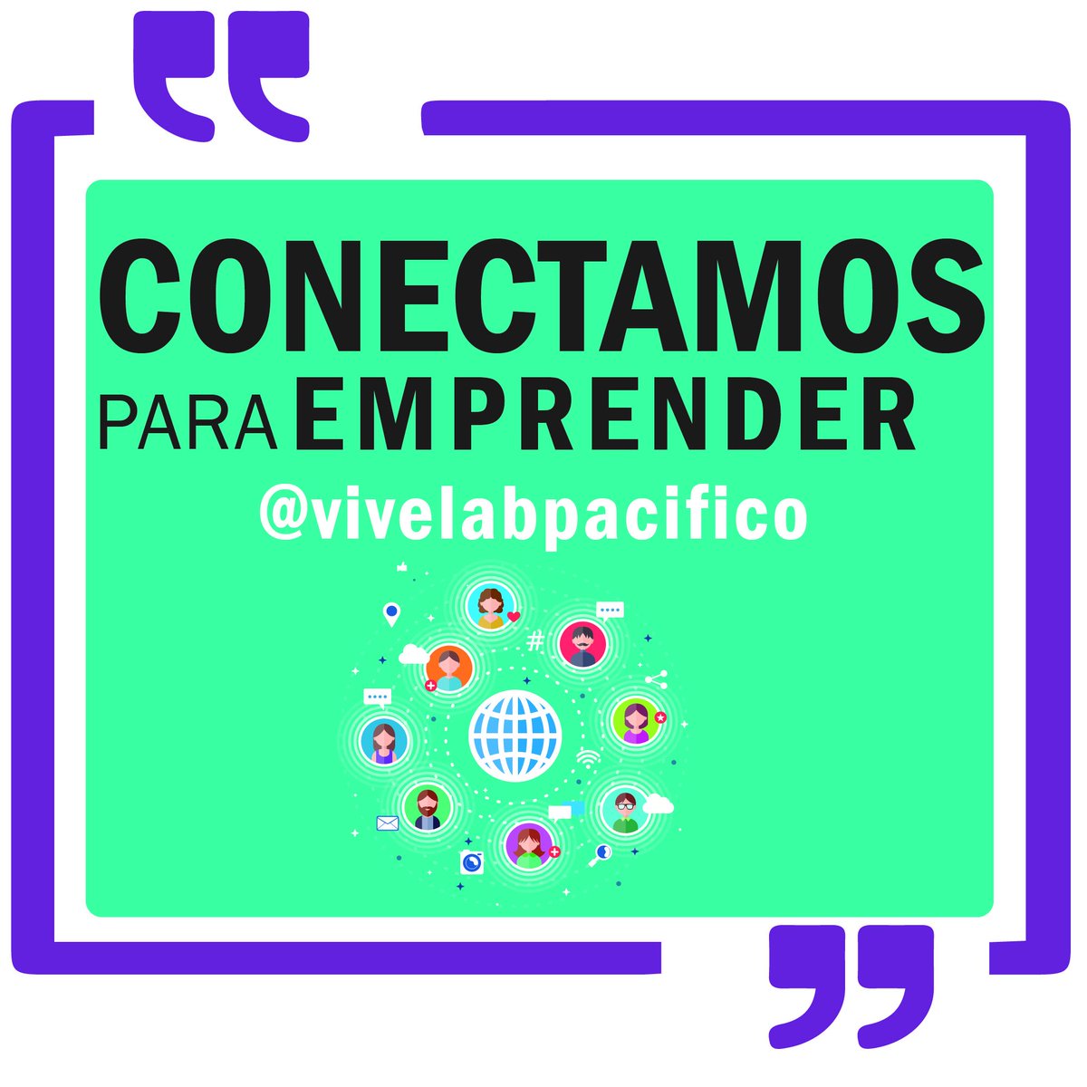 En el <a href="/vivelabpacifico/">ViveLab Pacífico</a> trabajamos para fomentar el #emprendimiento, la #innovación y #tecnología entre los jóvenes de nuestra región.