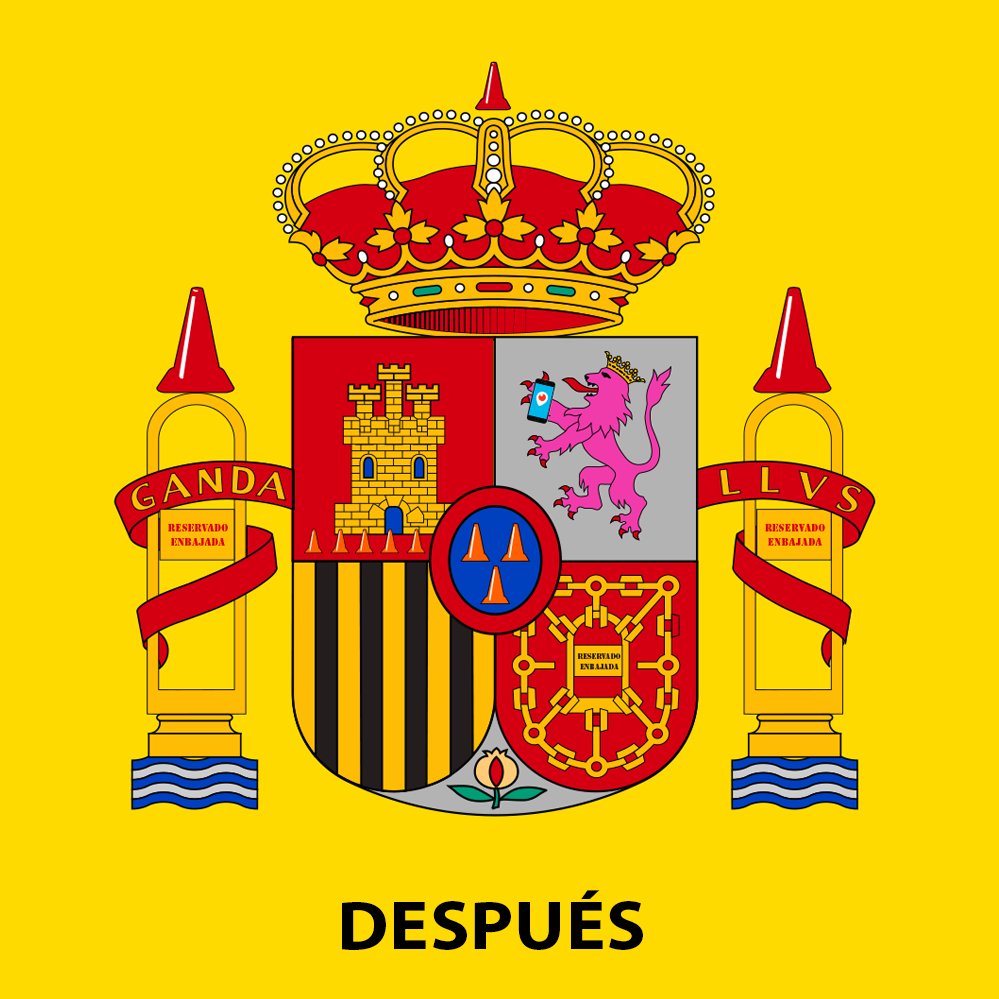 javiermalagon's tweet image. El escudo de la @EmbEspMex después de hoy. #PoderAG