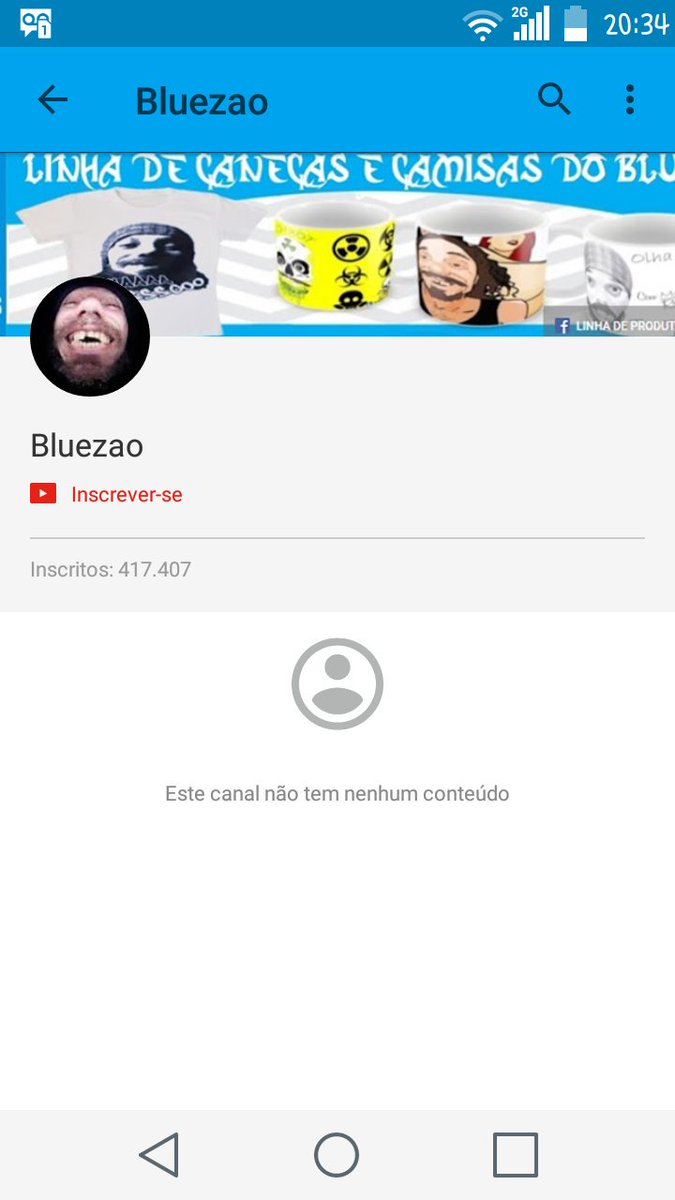 baldesacana's tweet photo. Esse aqui sempre teve altos inscritos sem videos a anos...  Fake do bluezao. #contentetv https://t.co/0qcUEAV9jW