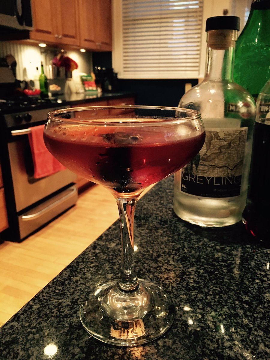 TwoBirdsAS's tweet image. Tonight's unexpected dinner companion: The Parisian (#Greyling, Vermouth, and Creme de Cassis). Cheers!