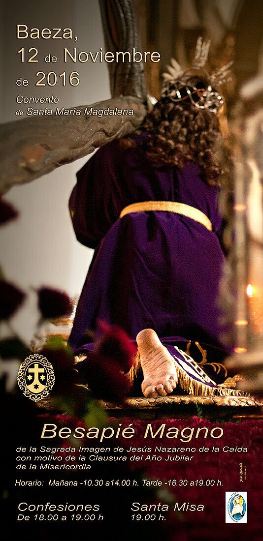 Todo Preparado para el gran día de Mañana.
"A los pies de la Misericordia" 
Besapies especial de todos los Cristo de Baeza en Jaen.
#baeza