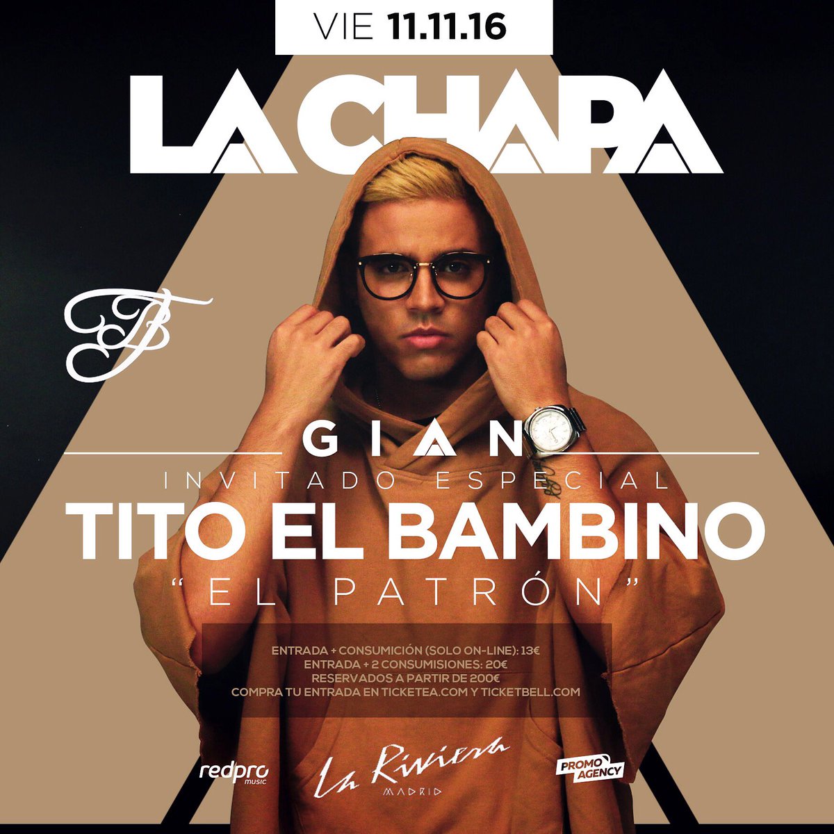 💣 Está noche! @gianmusic_ junto a <a href="/Tbambino/">Tito El Bambino 🦅✨</a> en <a href="/LaChapa_Oficial/">LA CHAPA (Oficial)</a>! Os esperamos! @AmericoSalazarR