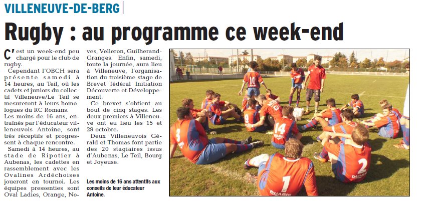 Ovalines's tweet photo. Programme :les  cadettes à Aubenas le samedi et les seniores à Noves #rugby https://t.co/UBC4WGfqT3