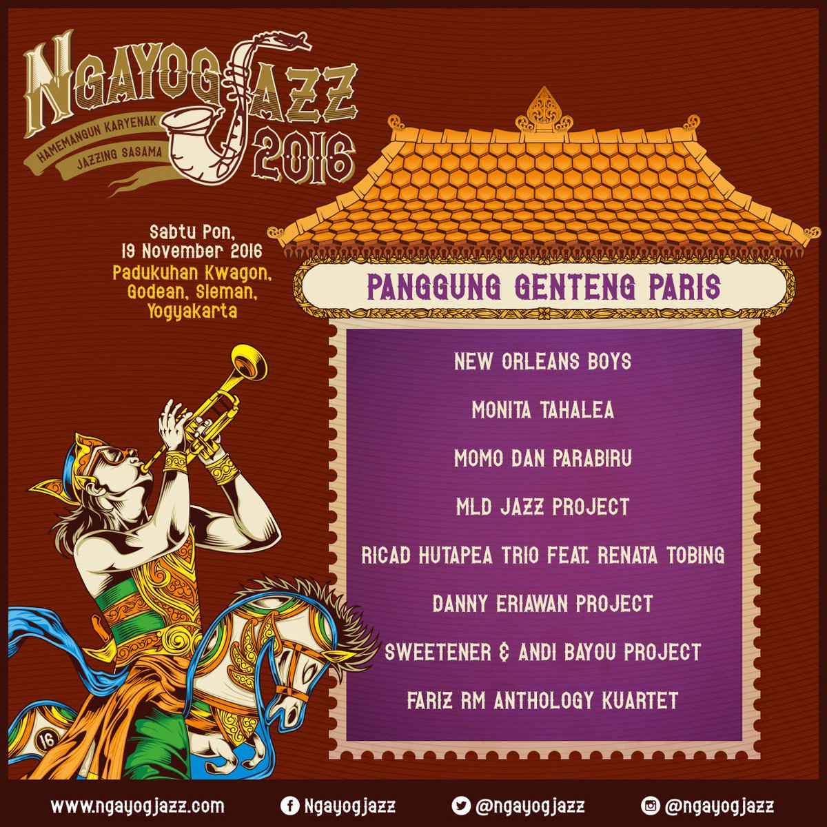 Ngayogjazz Festival 2016 Bikin Malam Minggu di Yogyakarta Makin Syahdu
