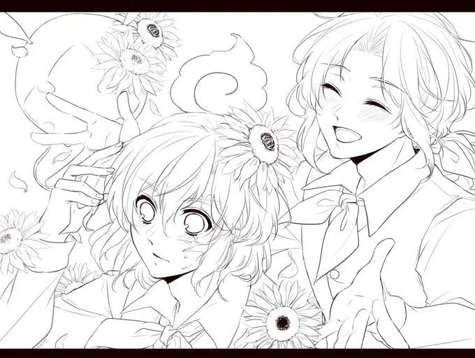 線画書き直したの貼るの忘れてた・・・ 