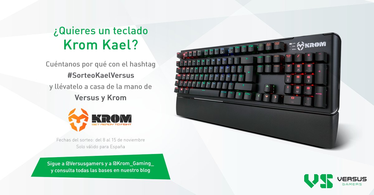 Krom_Gaming_'s tweet photo. ¡Hola!

Recuerda que tenemos en marcha un sorteo 😉 #SorteoKaelVersus 

https://t.co/f0CBNJNNQm https://t.co/SO1HLyMdmR