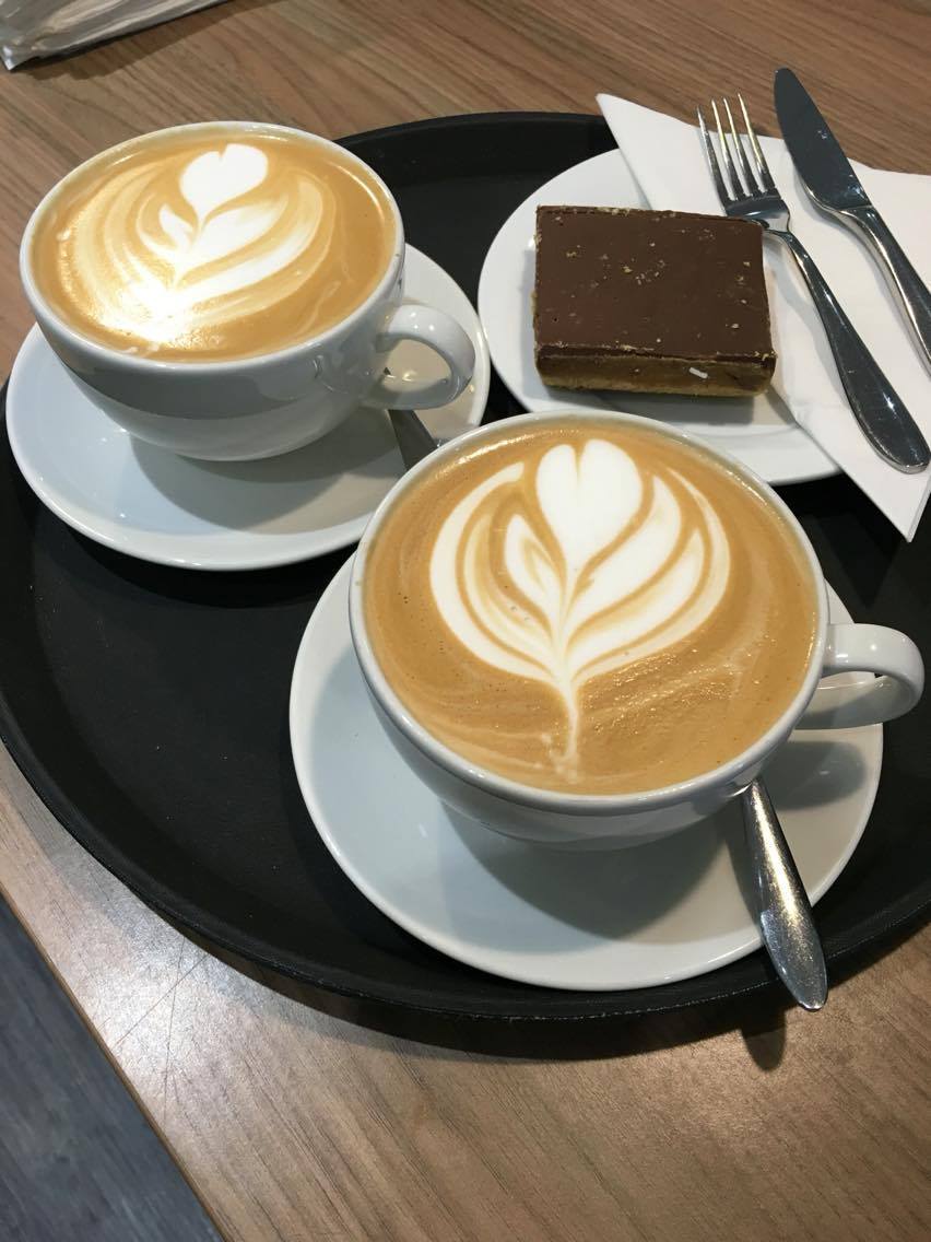 Fine coffee and a rather generous portion of cake... it must be Friday!

We're open until 6pm.