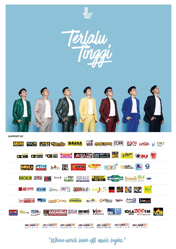 Nirwana1031FM's tweet photo. Pemutaran Serentak Juicy Luicy - Terlalu Tinggi  @JuicyLuicyBdg @E_MOTION_ENT https://t.co/ujV7TFtG6x
