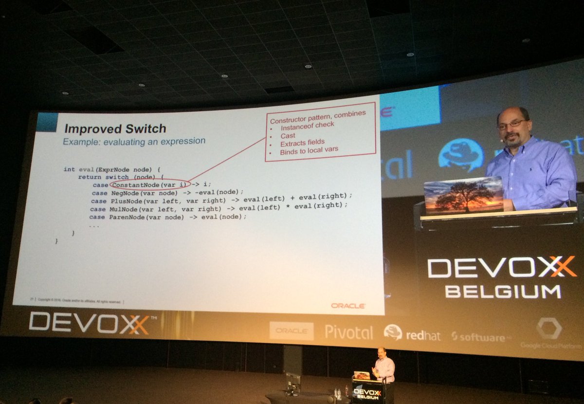 AndriiRodionov's tweet image. Possible &quot;pattern matching&quot; in Java xxx #Devoxx2016