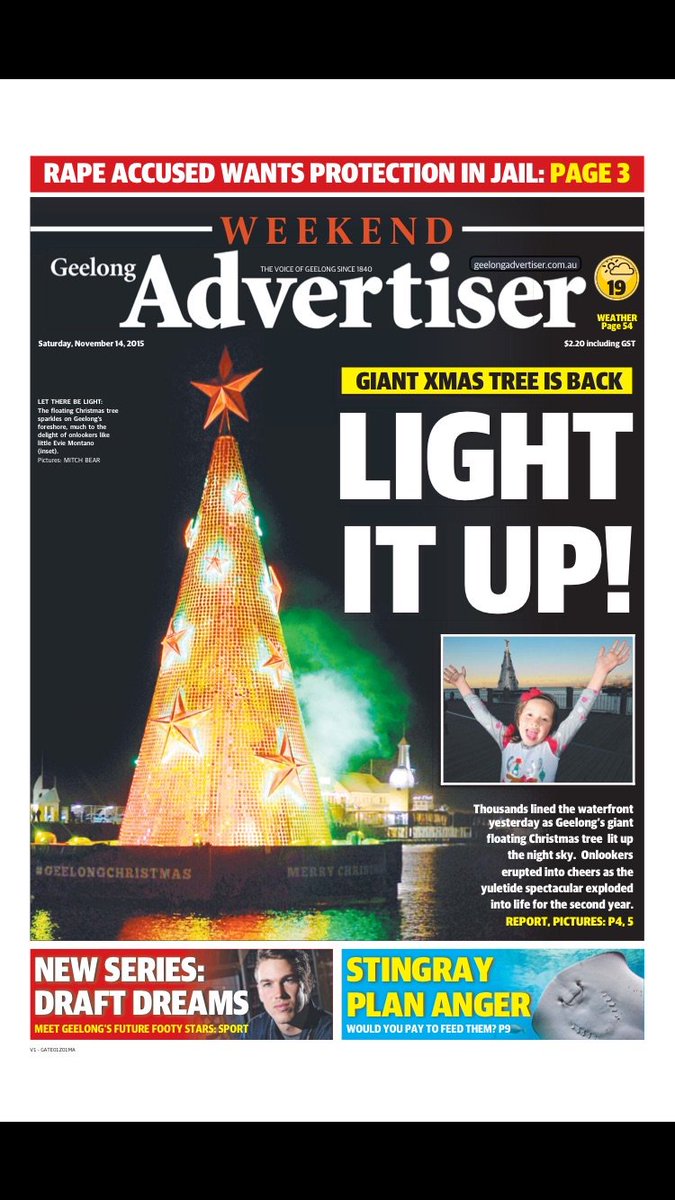DarrynLyons's tweet image. To all Geelong have an amazing evening lighting up Your Cristmas Tree #livelovegeelong #enjoy and have an amazing night #makeawish #geelong