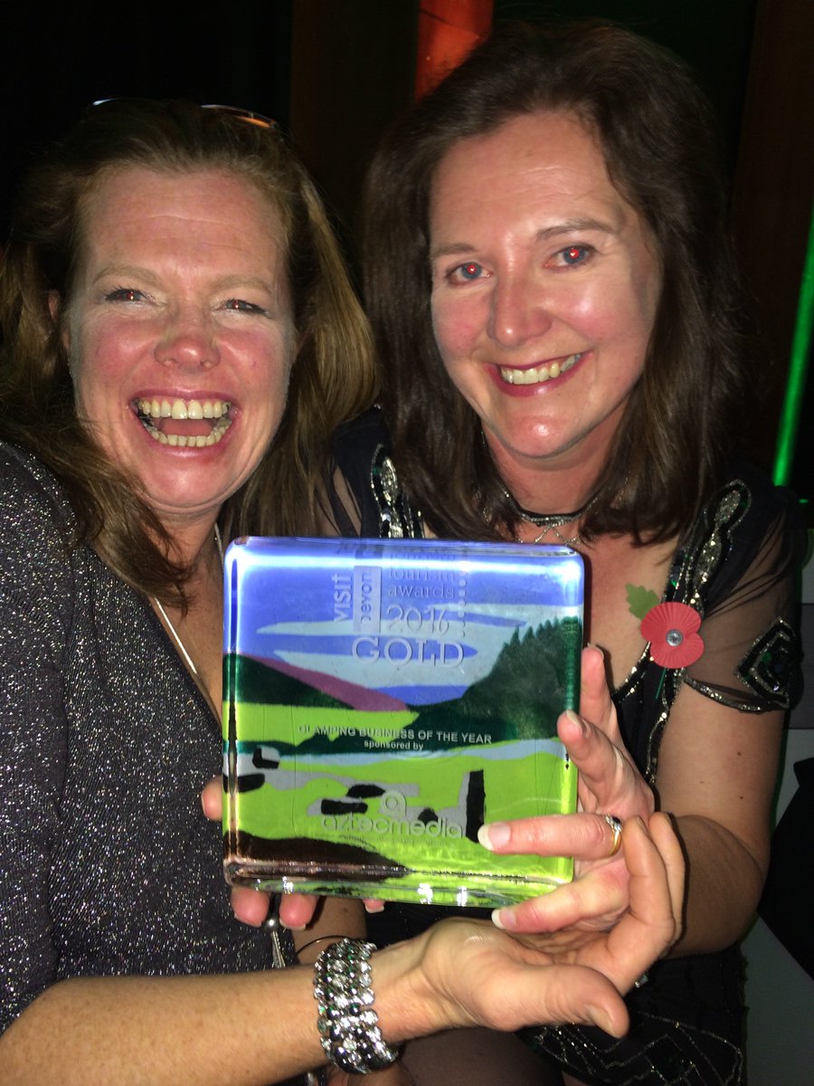 GOLD!  Thrilled to have won Best Glamping Business in Devon #dta16