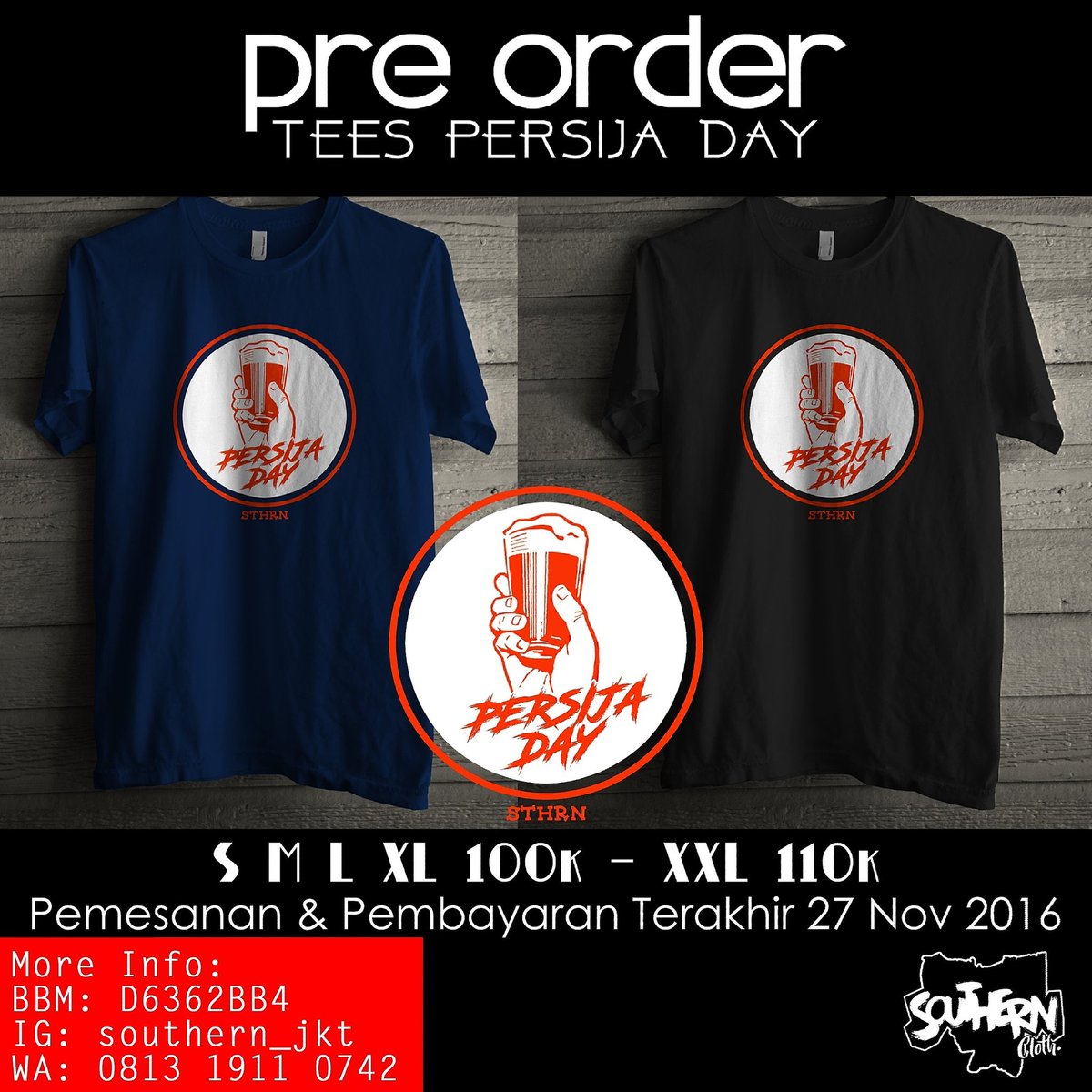 KataAbin's tweet photo. Silahkan Dipesan bung ;) #EnjoyInSouth #Southern #Persija #Jakarta #PersijaDay #Jakmania https://t.co/kzZ6lbCD4L