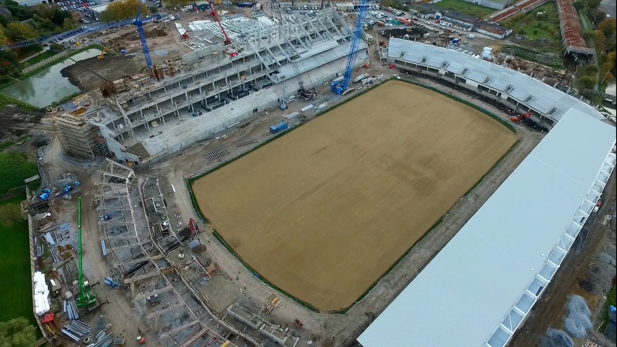 Images from above as progress continues - the grass has been sown ahead of reopening next June! #Paircuichaoimh #Cork