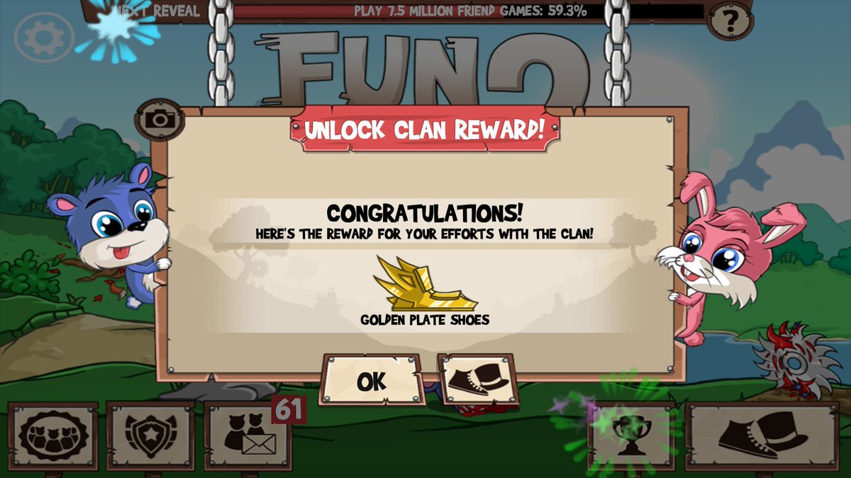 AdenXpo's tweet photo. The one clan reward I've been waiting for my whole fr2 career. Thank u fr @TheFunRun #toothrilled https://t.co/IUXSUjE76A