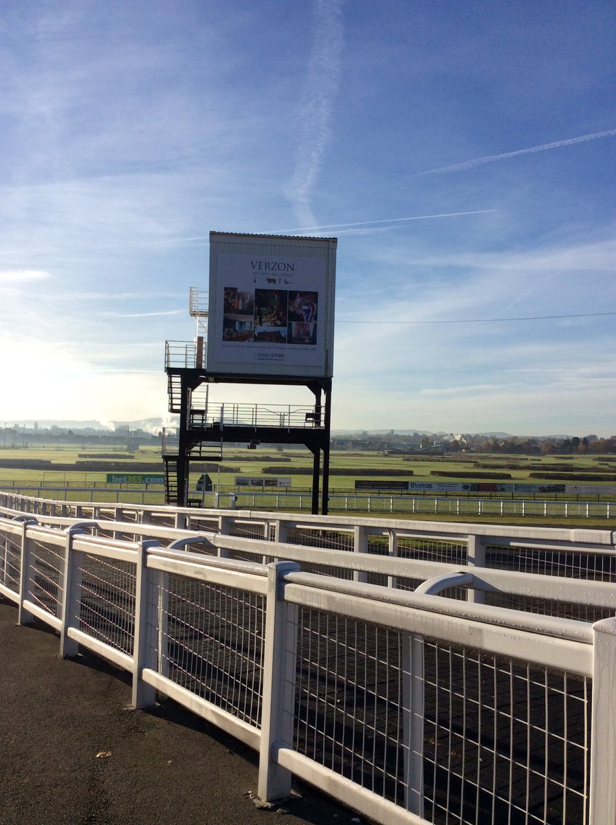A beautiful crisp winter's morning at <a href="/HerefordRaces/">Hereford Racecourse</a> with the new <a href="/VerzonHouse/">The Verzon House</a> branding looking good
