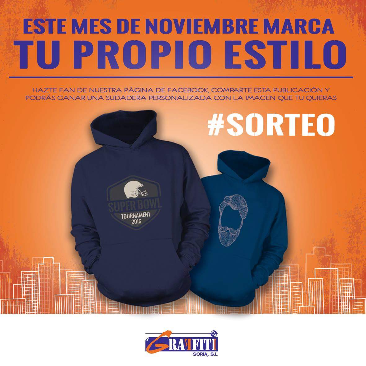 Último día para participar en nuestro #sorteo en #facebook!!!! Entérate! facebook.com/graffitisoria