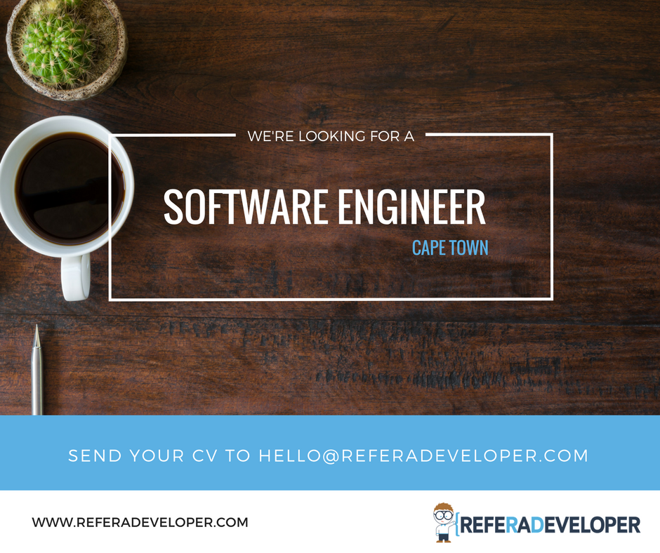 Referadeveloper's tweet image. Seeking a full Stack mobile Hybrid Developer for a Cape Town agency #Csharp #dotNet #Xamarin #SQL #Cpt buff.ly/2fWQ6Ay