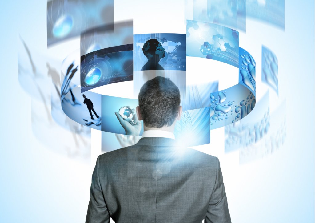 Избыток информации. It технологии. Мысли в голове. Маркетинг иллюстрация. В социальных сетях.